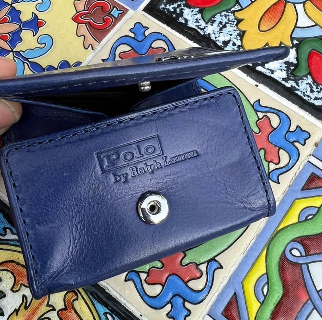 New Polo Ralph Lauren Blue Coin Wallet
