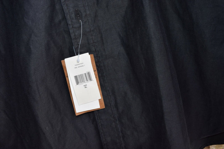 RRL Ralph Lauren Military Sateen Cotton Black Work Shirt Men's XL Extra-Large