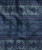 RRL Ralph Lauren Fair Isle Indigo Cotton Blue Jacquard Workshirt Men's S Small