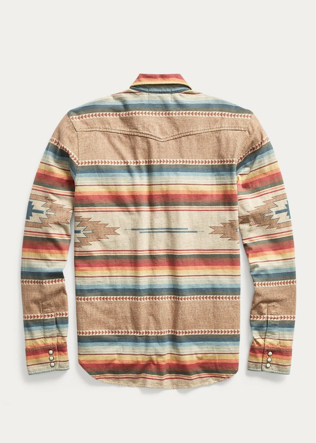 RRL Ralph Lauren Slim Fit Southwestern Serape Stripe Western Shirt Men's 2XL XXL