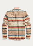 RRL Ralph Lauren Slim Fit Southwestern Serape Stripe Western Shirt Men's 2XL XXL