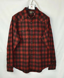 New RRL Ralph Lauren Wool Shadow Plaid Shirt Snap Western Men's XL Extra-Large