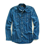 RRL Ralph Lauren Paisley Blue Jack Rabbit Workshirt Button Shirt Men's Small S