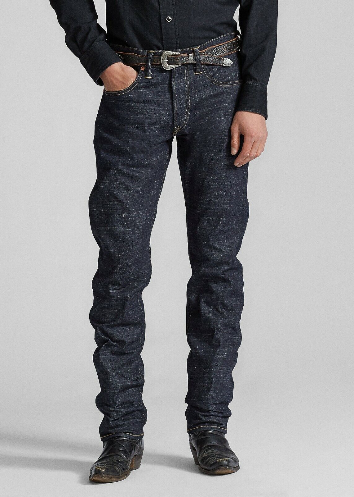 RRL Slim Fit Selvedge Jean Indigo Rinse | Cultizm