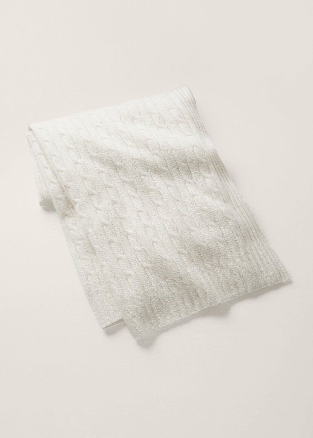 Ralph Lauren Home Collection 60 x 60 Cable Knit Cashmere Throw Blanket $595