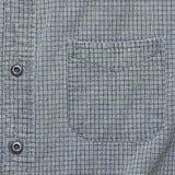 RRL Ralph Lauren Cotton Check Shirt Workshirt Mens Small S Indigo Popover
