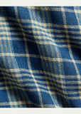 RRL Ralph Lauren Indigo Plaid Double-Faced Workshirt Shirt Men's L Large