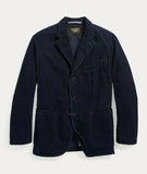 New Ralph Lauren RRL Indigo Navy Corduroy Sportcoat Navy Jacket Men's 2XL XXL