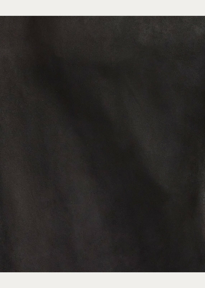 RRL Ralph Lauren Black Limited-Edition Western Suede Shirt Jacket Men's L Large