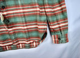 RRL Ralph Lauren Striped Serape Southwestern Striped Shirt Green Men's M Medium