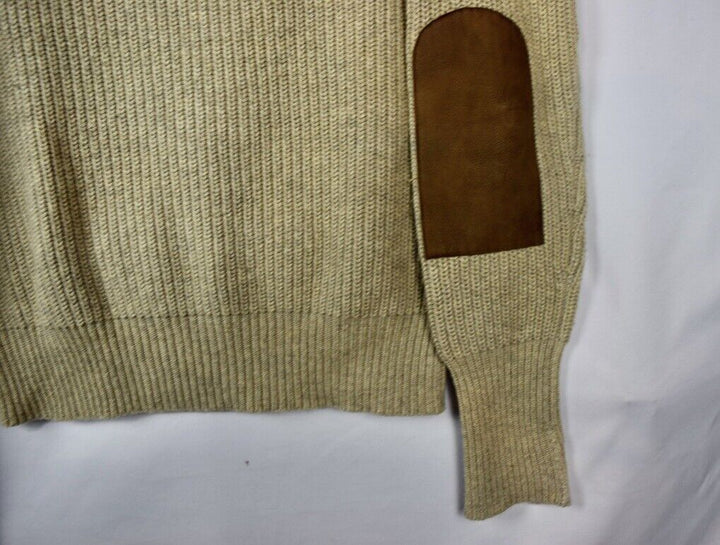New RRL Ralph Lauren Wool Suede Shooting Crewneck Sweater Men's Small S