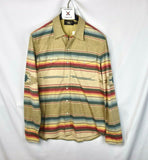 RRL Ralph Lauren Slim Fit Southwestern Serape Stripe Western Shirt Men's 2XL XXL