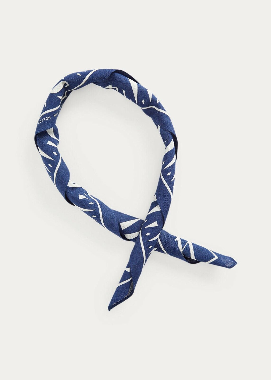 New RRL Ralph Lauren 19th Century Anchor-Print Bandanna Nautical Print Cotton