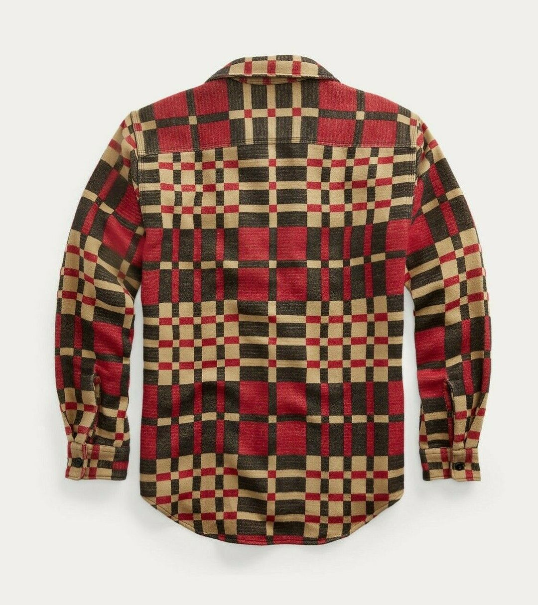 RRL Ralph Lauren 1890s Red Horse Blanket Jacquard Workshirt Jacket L Large