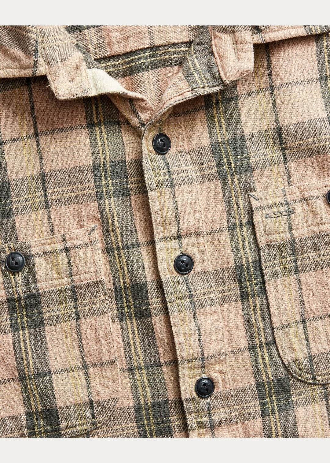 New RRL Ralph Lauren Check Plaid Twill 1930's Shirt Workshirt Men's Small S