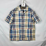 RRL Ralph Lauren 1920s Madras Plaid Camp Tissue Cotton Shirt Mens XL Extra-Large