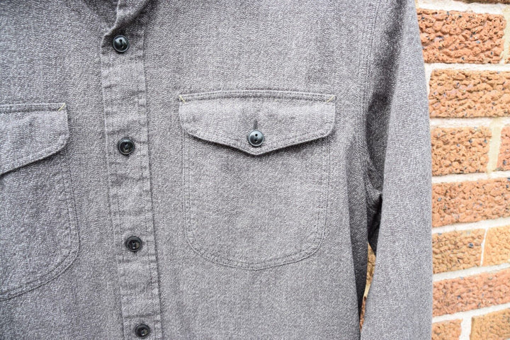 RRL Ralph Lauren Vintage Dice Embroidered Twill Work Shirt Men's Medium M