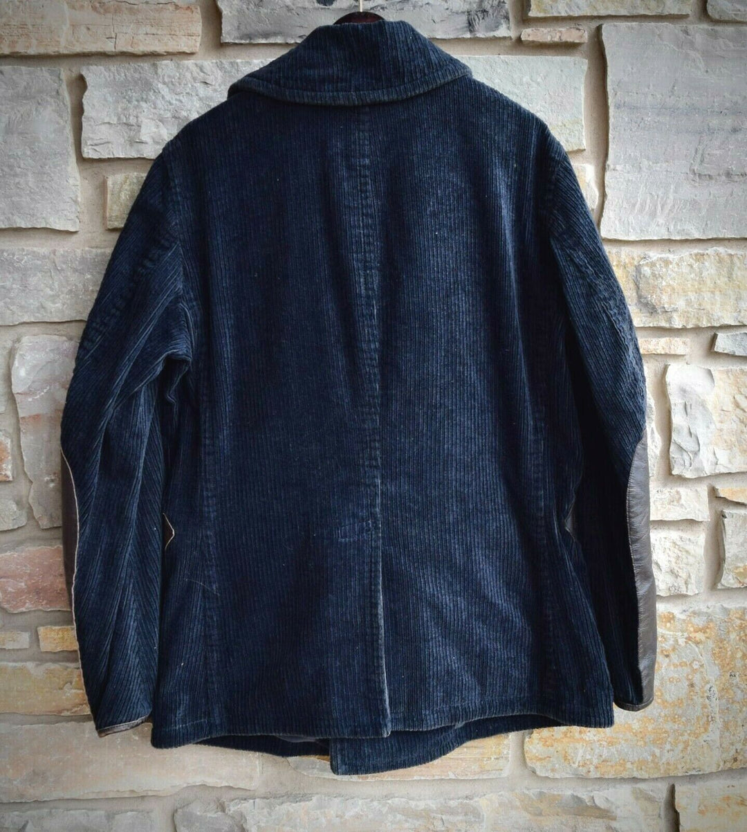 RRL Ralph Lauren Limited-Edition Peacoat Leather Corduroy Navy Men's M Medium