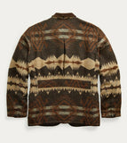 RRL Ralph Lauren Jacquard Southwestern Wool-Cotton Jacket Men's XL Extra-Large