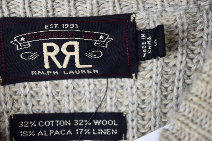 New RRL Ralph Lauren Wool Suede Shooting Crewneck Sweater Men's Small S