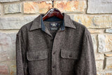 RRL Ralph Lauren Brown Speckled Wool Silk Endurance CPO Workshirt Men's S Small