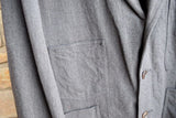 New Ralph Lauren RRL Gray Charcoal Wool Cotton Full Suit Jacket Men's 2XL XXL