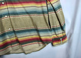 RRL Ralph Lauren Slim Fit Southwestern Serape Stripe Western Shirt Men's 2XL XXL