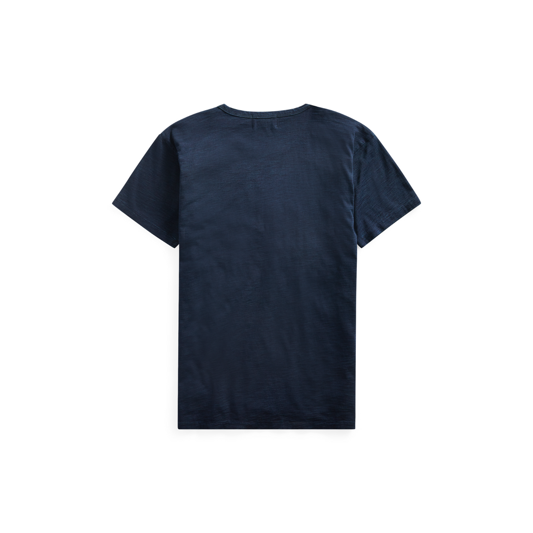 RRL Polo Ralph Lauren Navy Naval Nautical Cotton Crewneck T-Shirt Men's Medium M