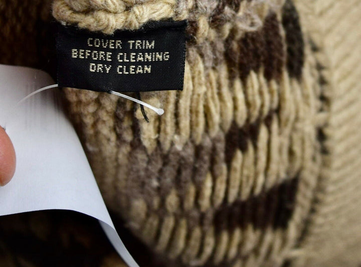 RRL Handknit Wool Blend Shawl Collar Cardigan Southwest Men's Small S