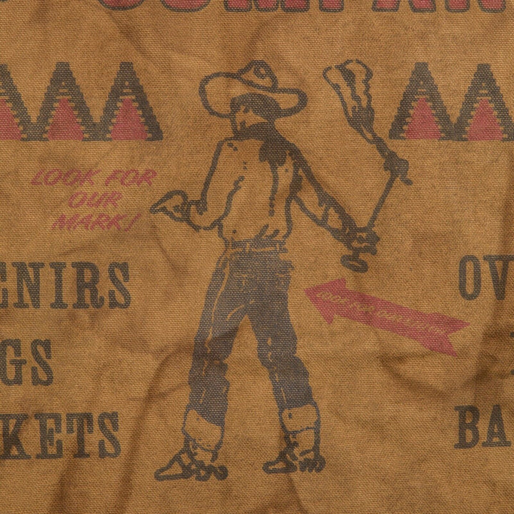 RRL Ralph Lauren "Logo Canvas Apron" Brown Cotton Canvas Cowboy Trading Post
