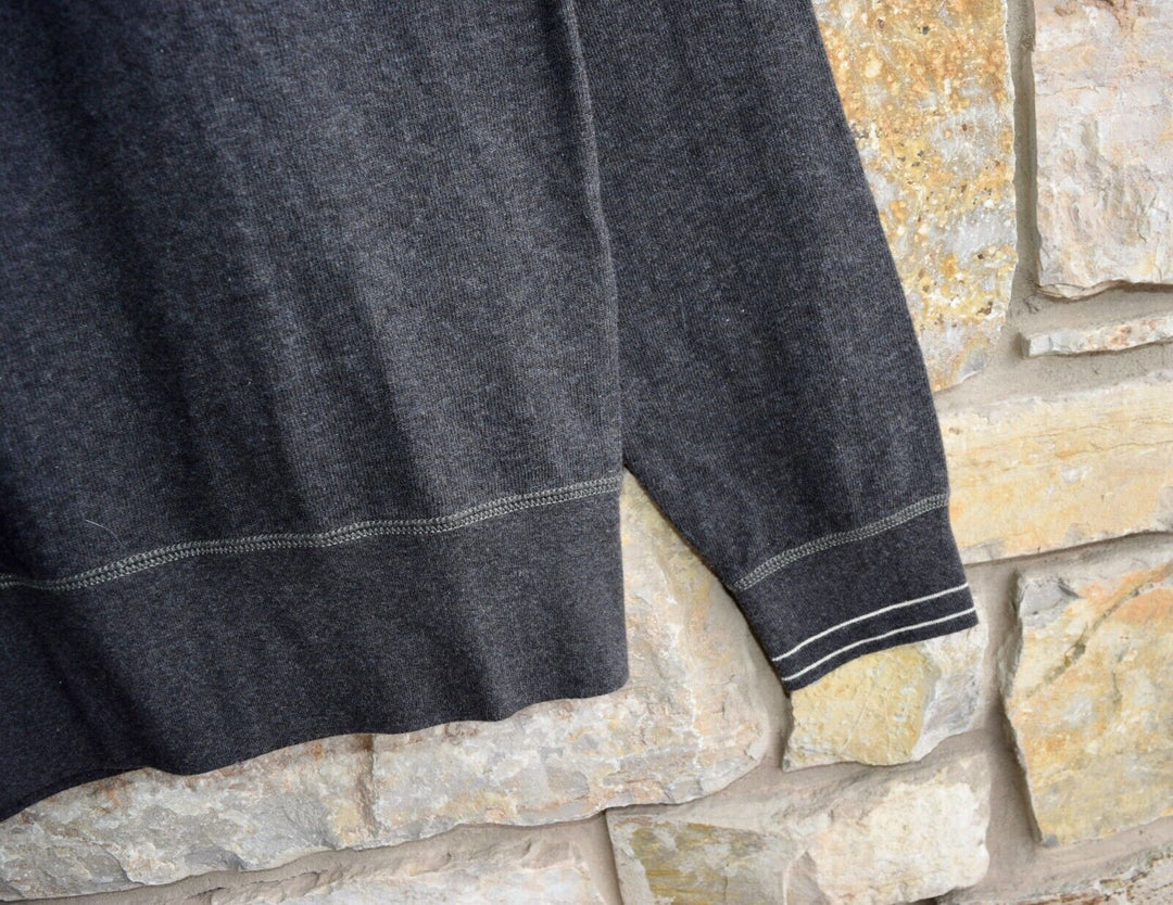 New RRL Ralph Lauren Gray Training Cotton Lined Sweatshirt Men's Large L