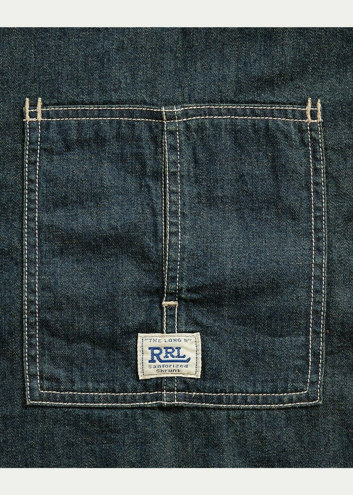 New RRL Ralph Lauren 1920s Inspired Japanese Indigo Selvedge Denim Apron