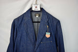 New Ralph Lauren RRL Japanese Denim Indigo Sportcoat Blazer Jacket Men's Large L