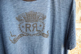 RRL Polo Ralph Lauren Navy Naval Graphic Cotton Crewneck T-Shirt Men's 2XL XXL