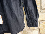 RRL Ralph Lauren Military Sateen Cotton Black Work Shirt Men's XL Extra-Large