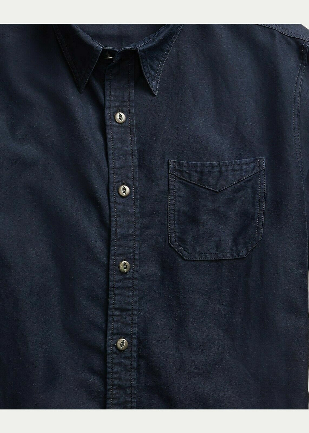 RRL Ralph Lauren Vintage Inspired Cotton Linen Blend Workshirt Men's 2XL XXL