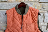 RRL Ralph Lauren Wool Orange Green Reversible Vest Jacket Coat Men's Medium M