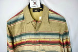 RRL Ralph Lauren Slim Fit Southwestern Serape Stripe Western Shirt Men's 2XL XXL