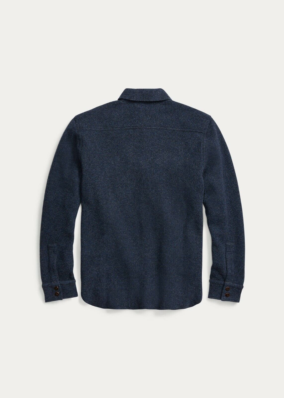 RRL Ralph Lauren Wool Cashmere Navy Blue Naval Shirt Sweater Mens Extra-Large XL