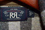 $795 RRL Ralph Lauren Wool Cashmere Check Plaid Workshirt Jacket Men's Small S