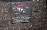 RRL Ralph Lauren Brown Speckled Wool Silk Endurance CPO Workshirt Men's S Small