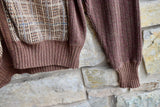 RRL Ralph Lauren Brown Zip Ribbed Linen Knit Cardigan Men's XL Extra-Large