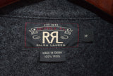 RRL Ralph Lauren Gray Rounded Collar Wool Nautical Jacket Workshirt Men Medium M