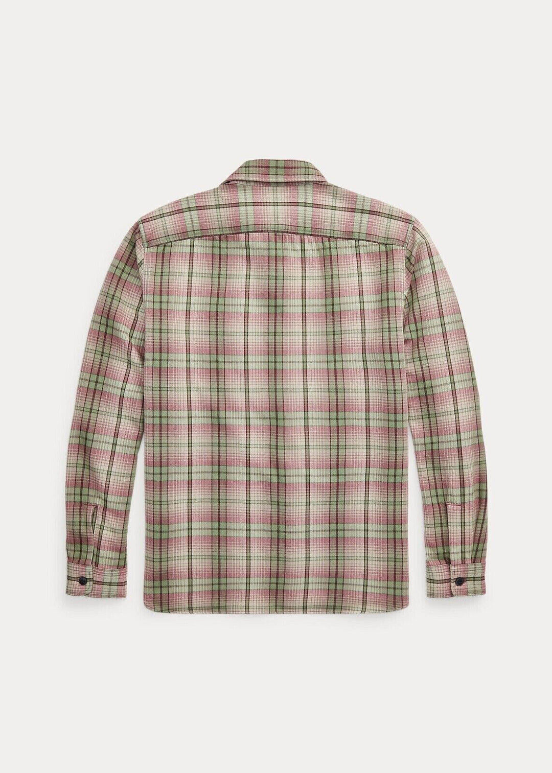 New RRL Double RL Men's Plaid Twill Button Workshirt Shirt Men's 2XL XXL
