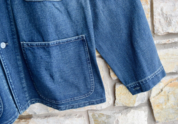 RRL Ralph Lauren Engineer WWII Japanese Denim Chore Jacket Men's Large L