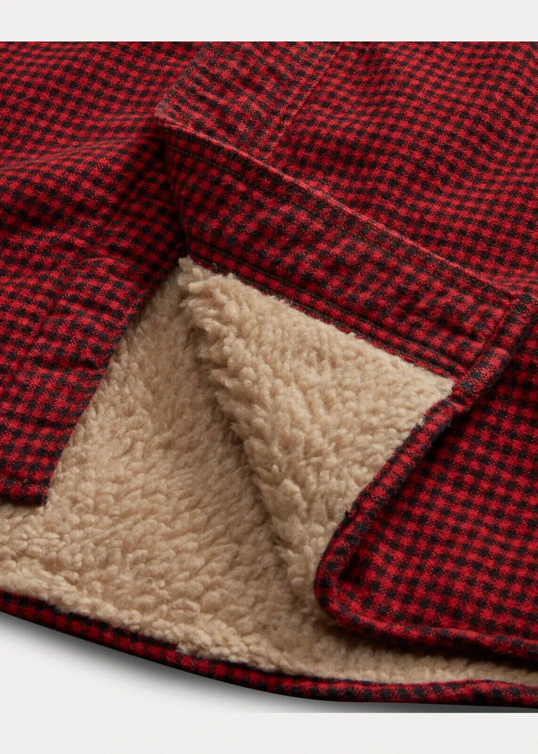 RRL Ralph Lauren Red Check Shirt Jacket Lined Checkered Overshirt Men's Large L