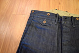 $450 RRL Double RL Dark Wash Raw Denim Jeans Western Buckle Hook Overalls 30