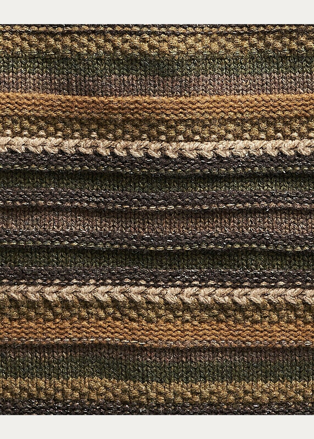 RRL Ralph Lauren Striped Knit Silk Wool 1940's Blanket Cardigan Men's Small S