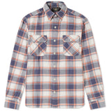 RRL Ralph Lauren Maitlock Plaid Check Work Shirt Flannel Cream Men's Medium M