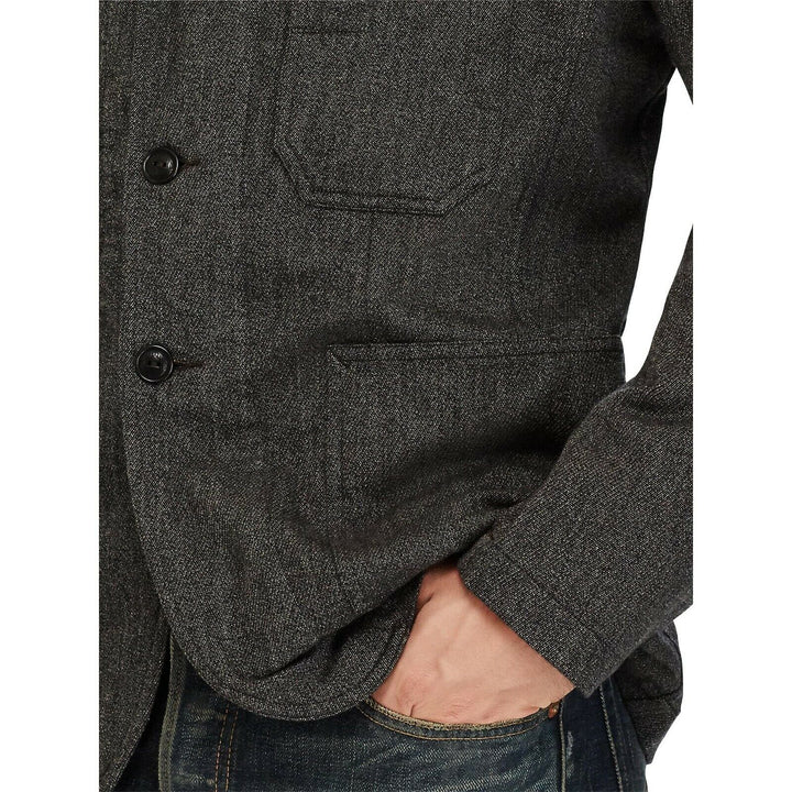 New Ralph Lauren RRL Gray Charcoal Jaspe Wool Sportcoat Jacket Men's 2XL XXL